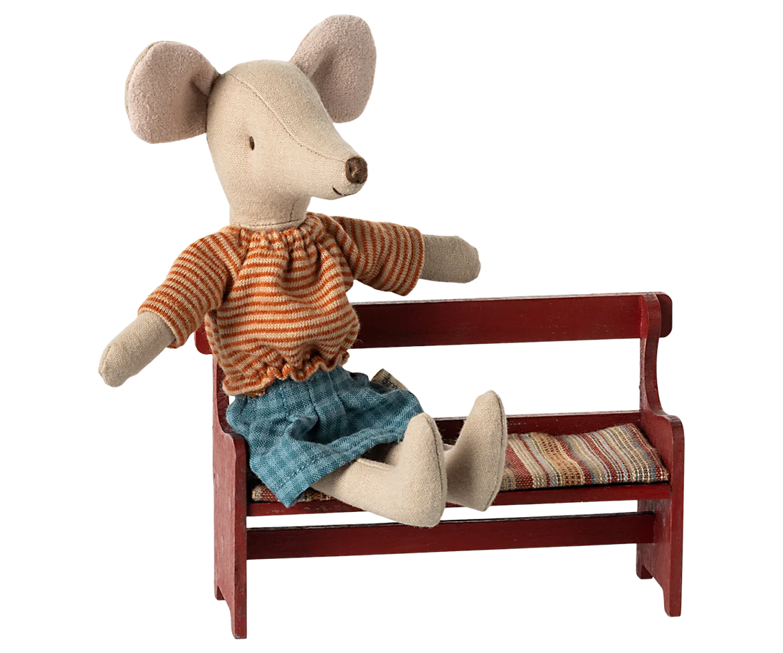 Holzbank  Miniatur Maileg Maus