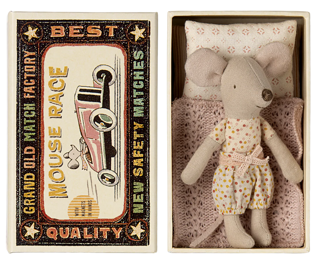 Maileg Maus kleine Schwester Matchbox