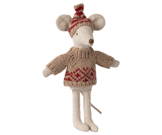 Strickpullover und Mütze Mama Maus Maileg