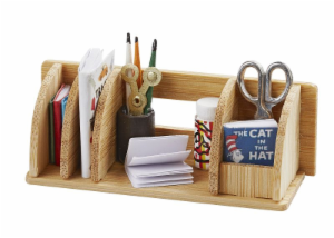 Miniatur Büroregal aus Holz mit Zubehör – 1:12