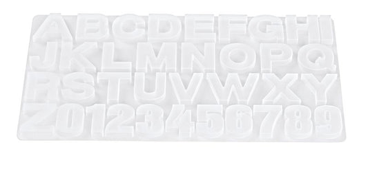 Gießform Buchstaben und Zahlen