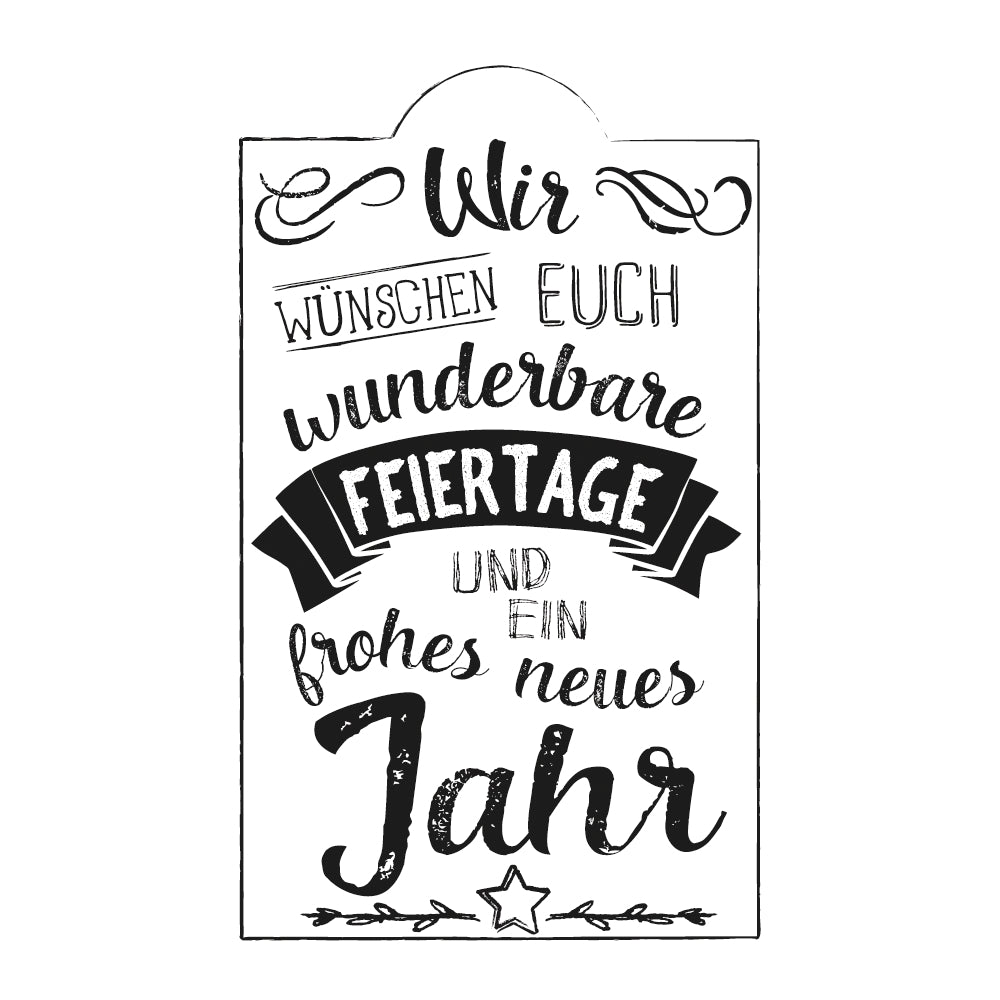 Stempel wunderbare Feiertage