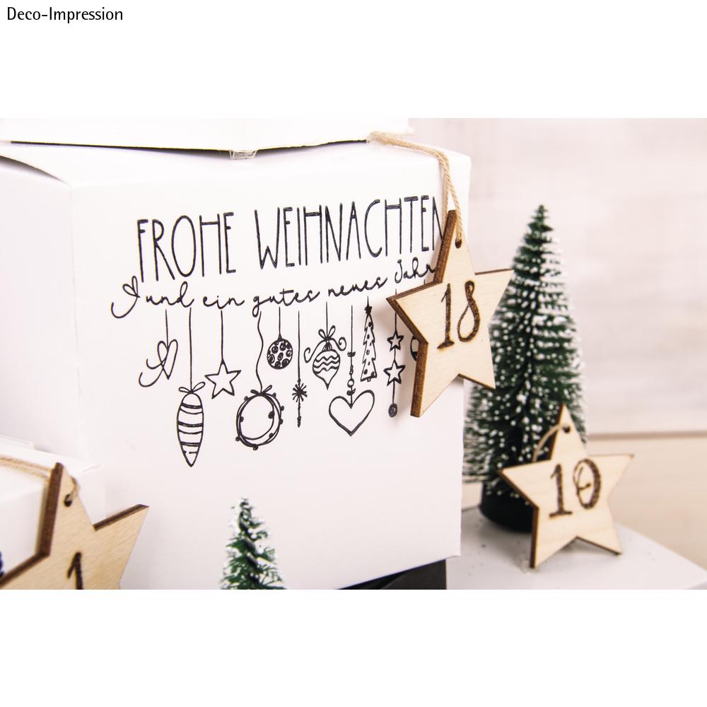Stempel Frohe Weihnachten - Girlande