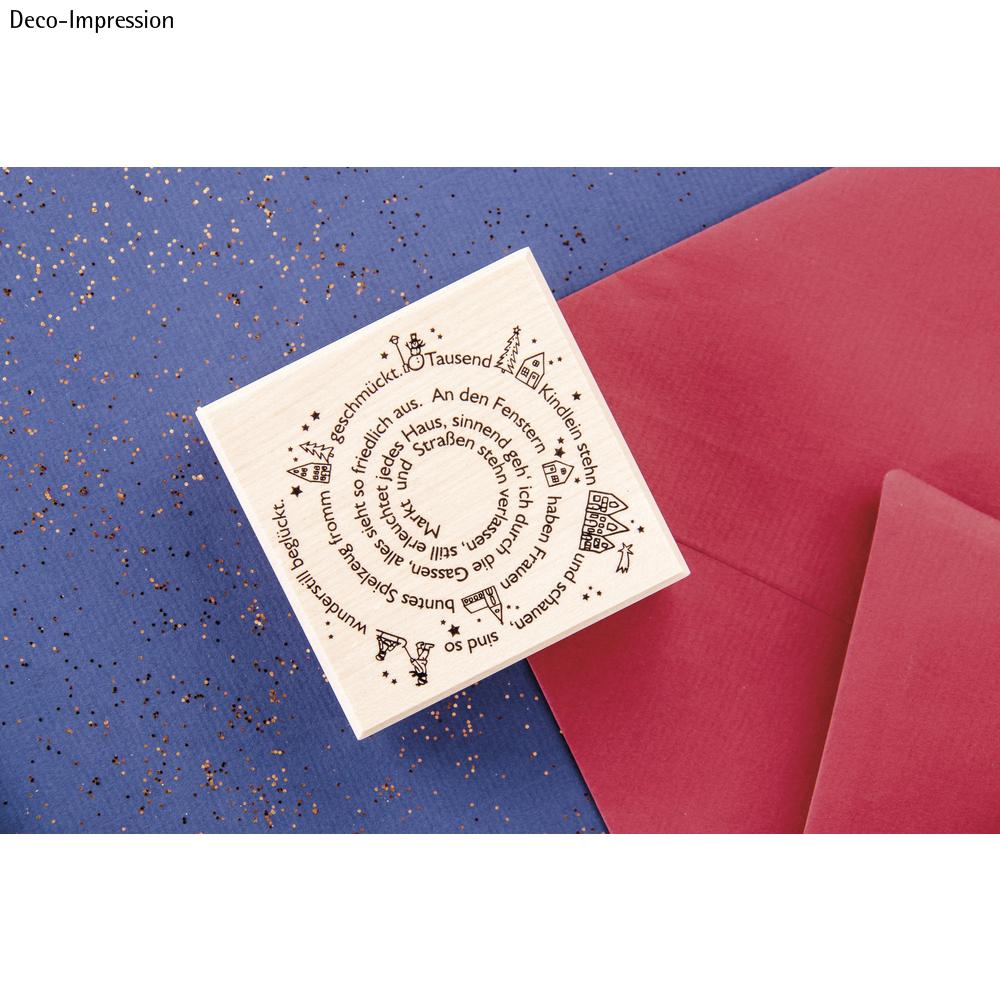 Stempel Spirale mit Weihnachtlichen Worten