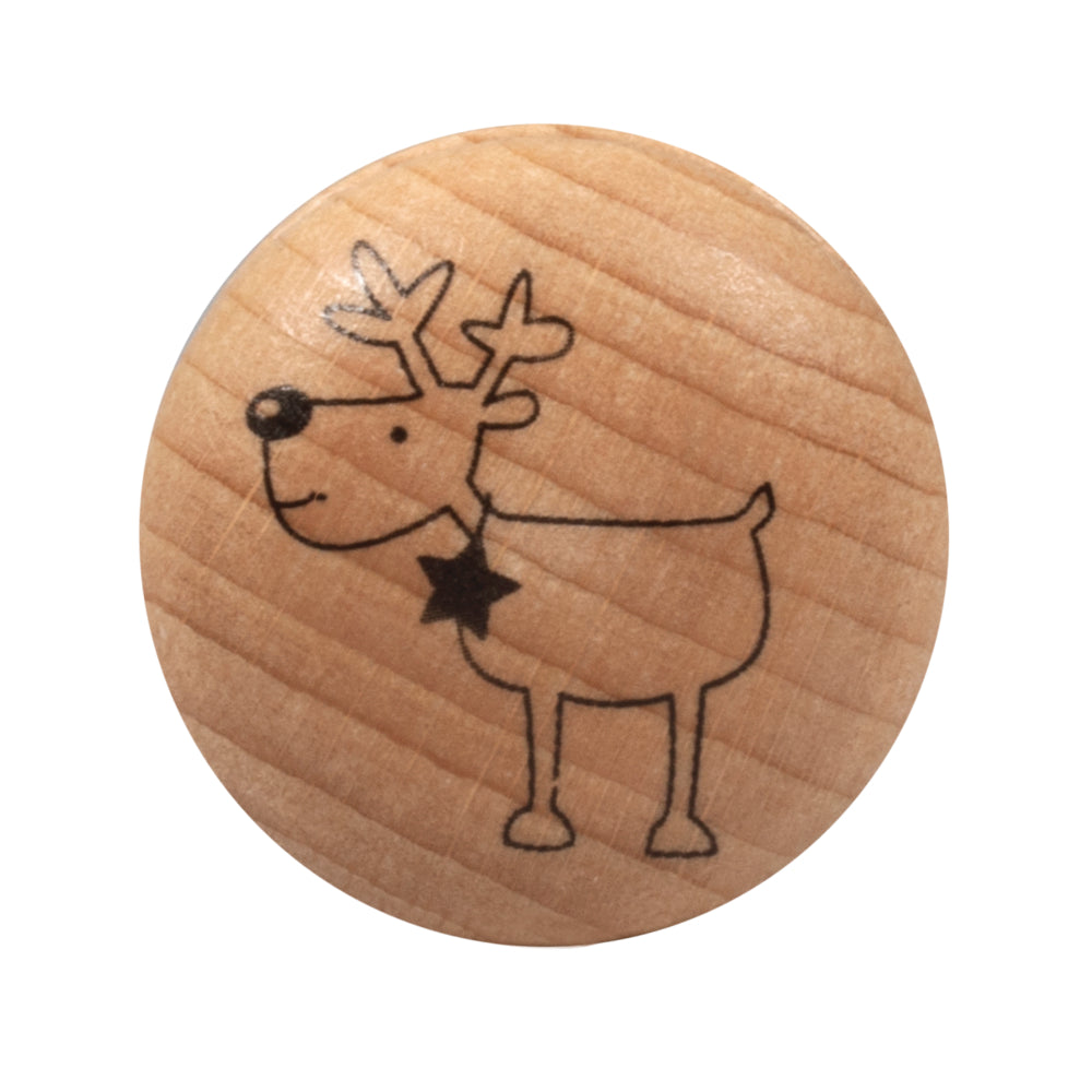 Stempel Rentier rund