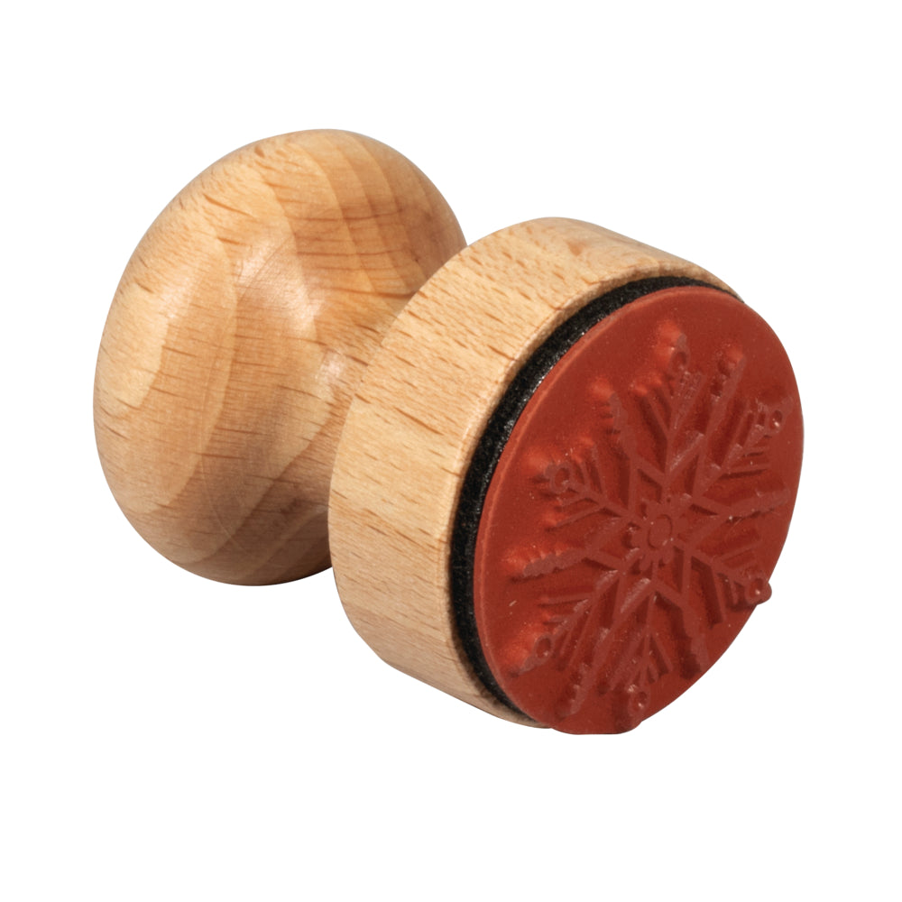 Stempel Schneeflocke rund