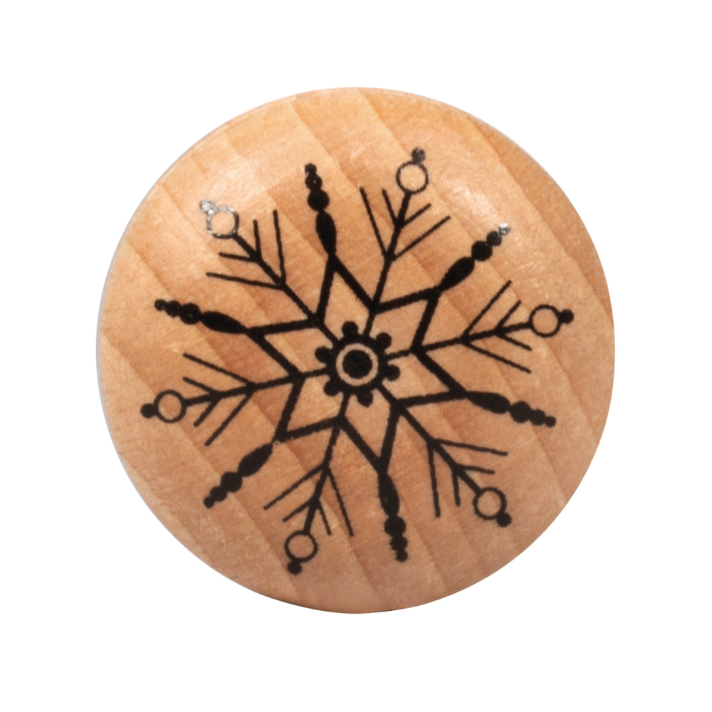 Stempel Schneeflocke rund