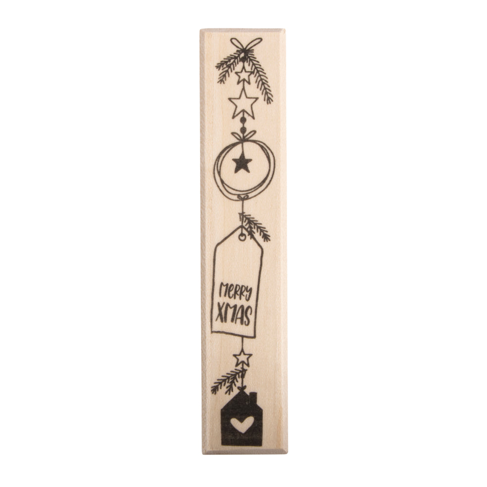 Holzstempel Merry Xmas
