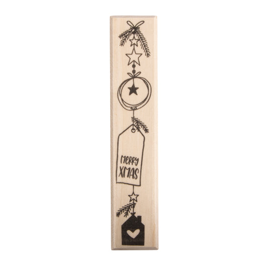 Holzstempel Merry Xmas