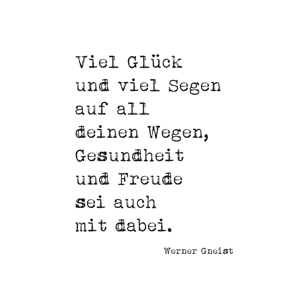 Stempel Viel Glück und viel Segen