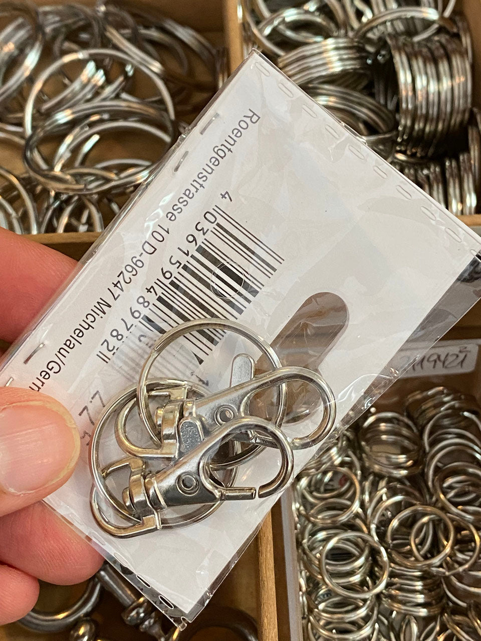 Schlüsselring mit Karabiner Set