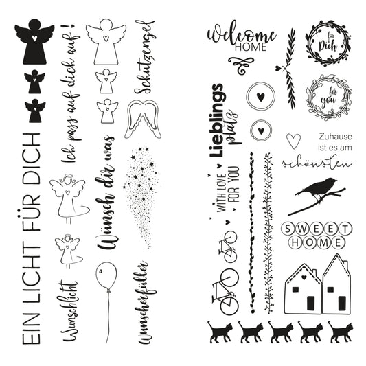 Transferfolie Home + Schutzengel