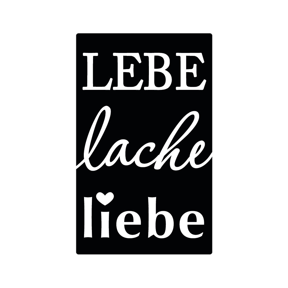 Label zum Eingießen verschiedene