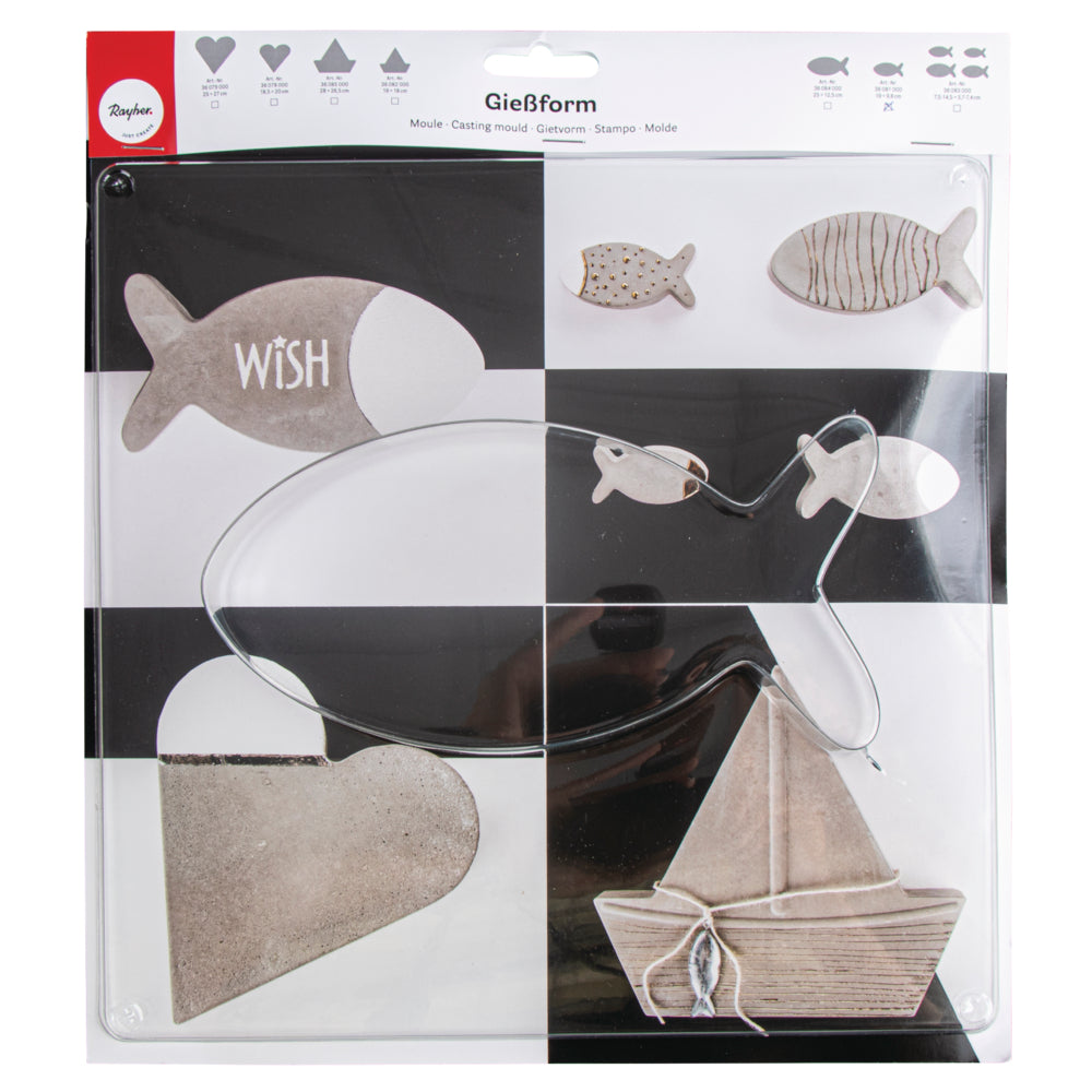 Gießform Fische versch. Größen