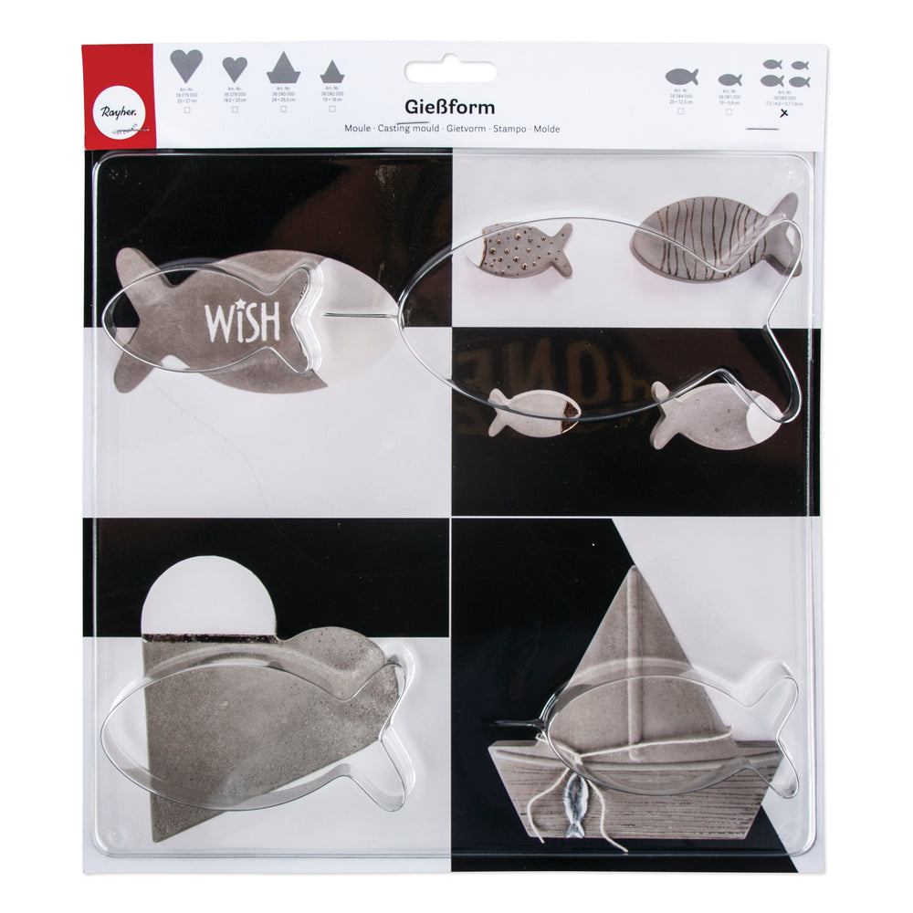Gießform Fische versch. Größen