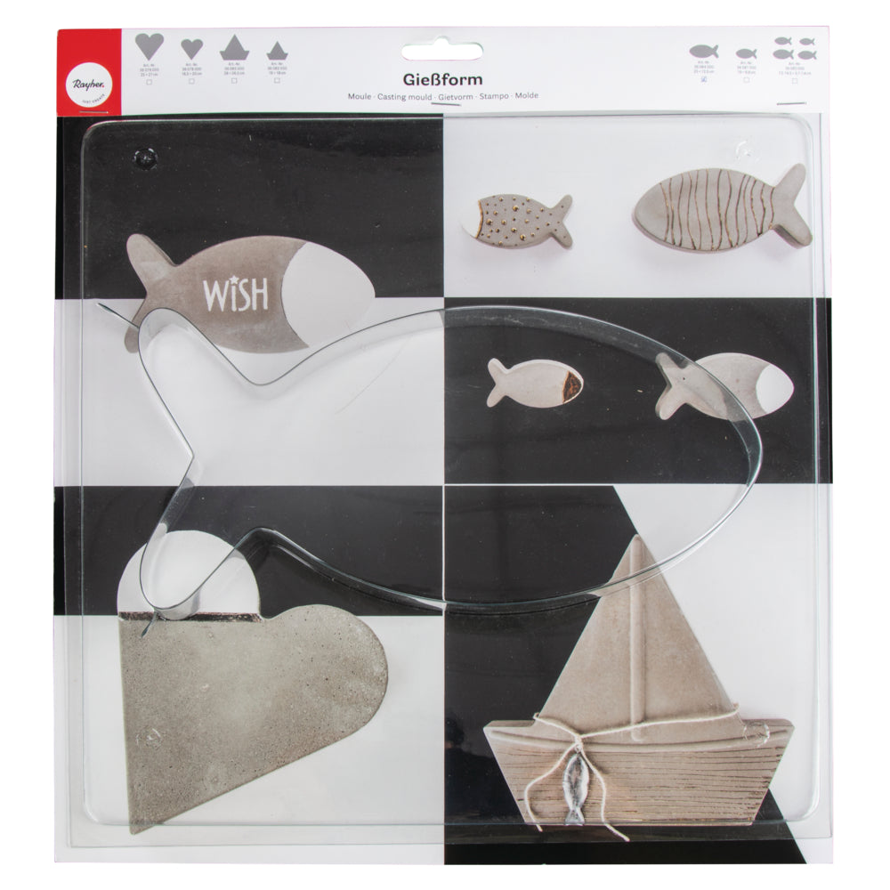 Gießform Fische versch. Größen