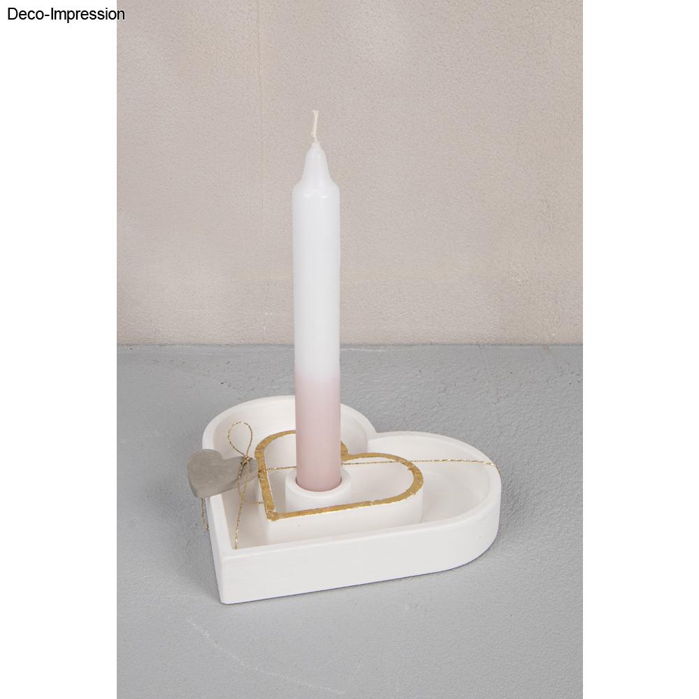 Gießform Kerzenständer Herz