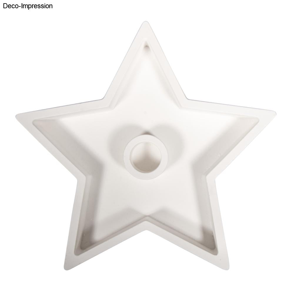 Gießform Kerzenständer Stern