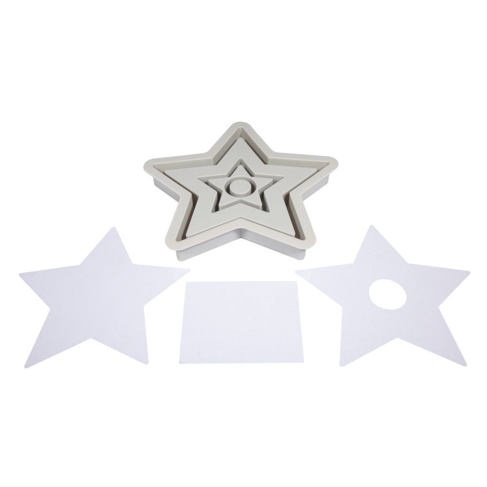 Gießform Kerzenständer Stern