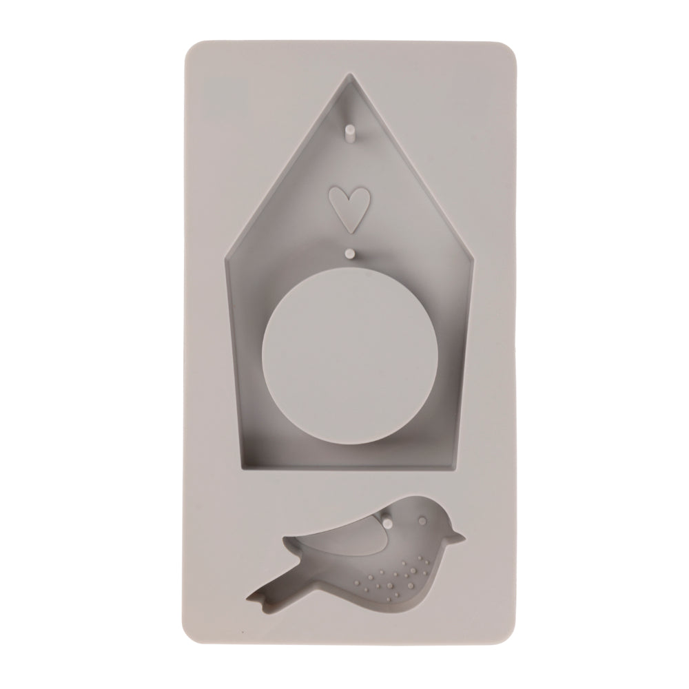 Gießform Vogelhaus + Vogel