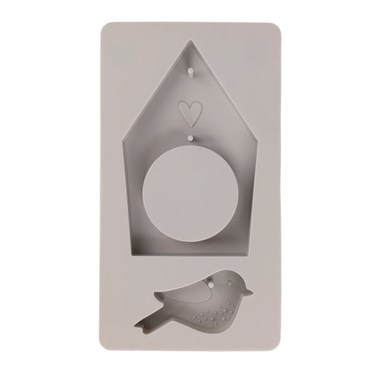 Gießform Vogelhaus + Vogel