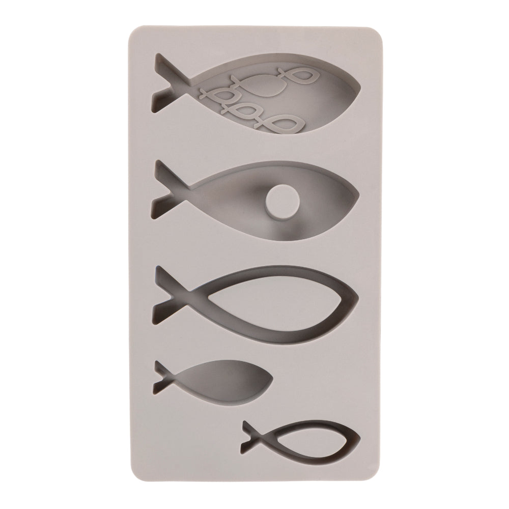 Silikongießform Fische 5 Formen