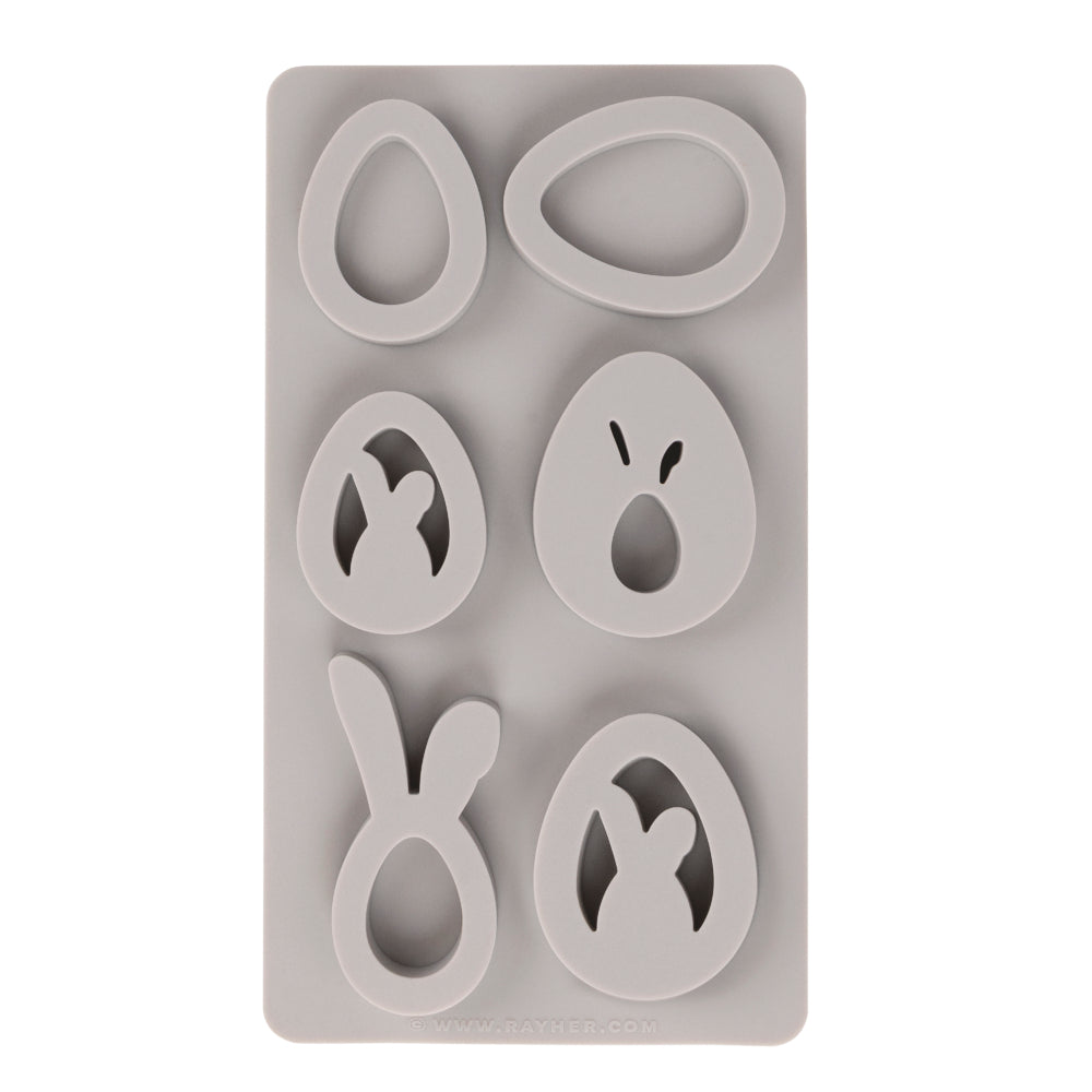 Gießform Eier + Hasen Anhänger