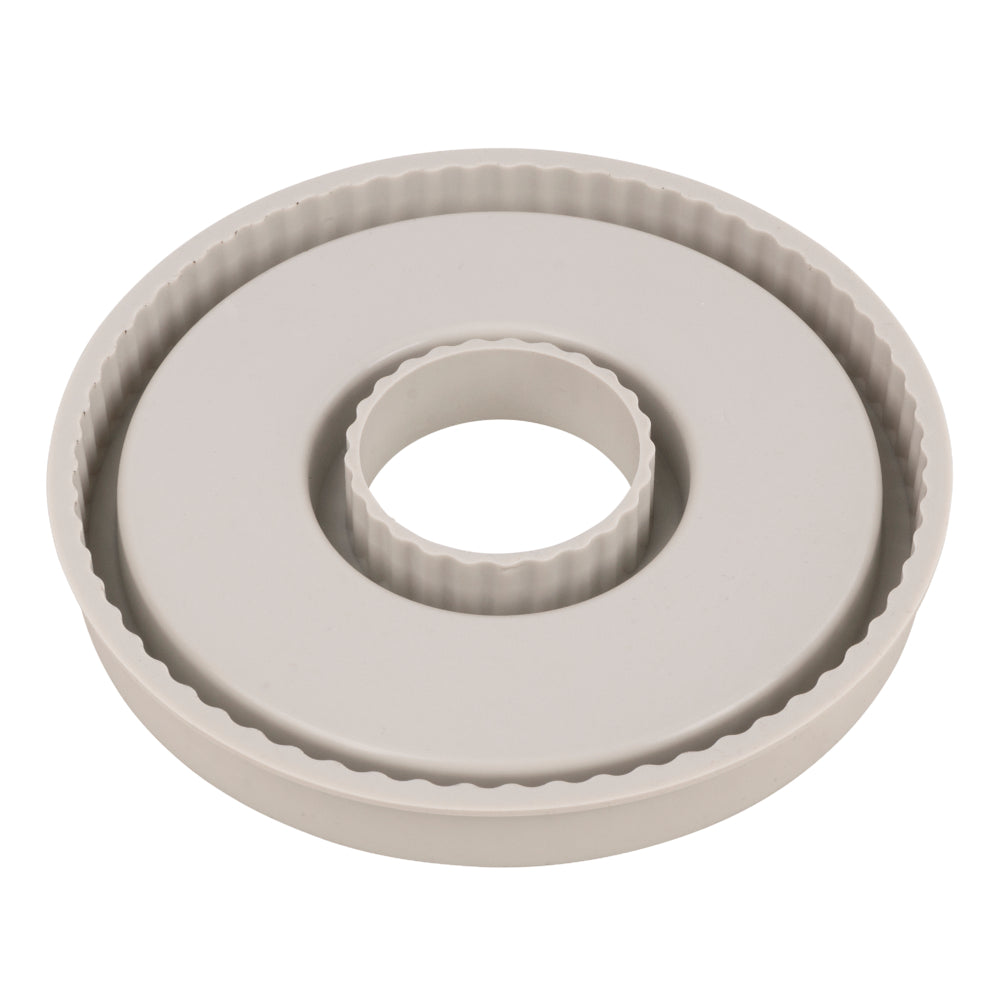 Gießform Untersetzer Ring, geriffelt