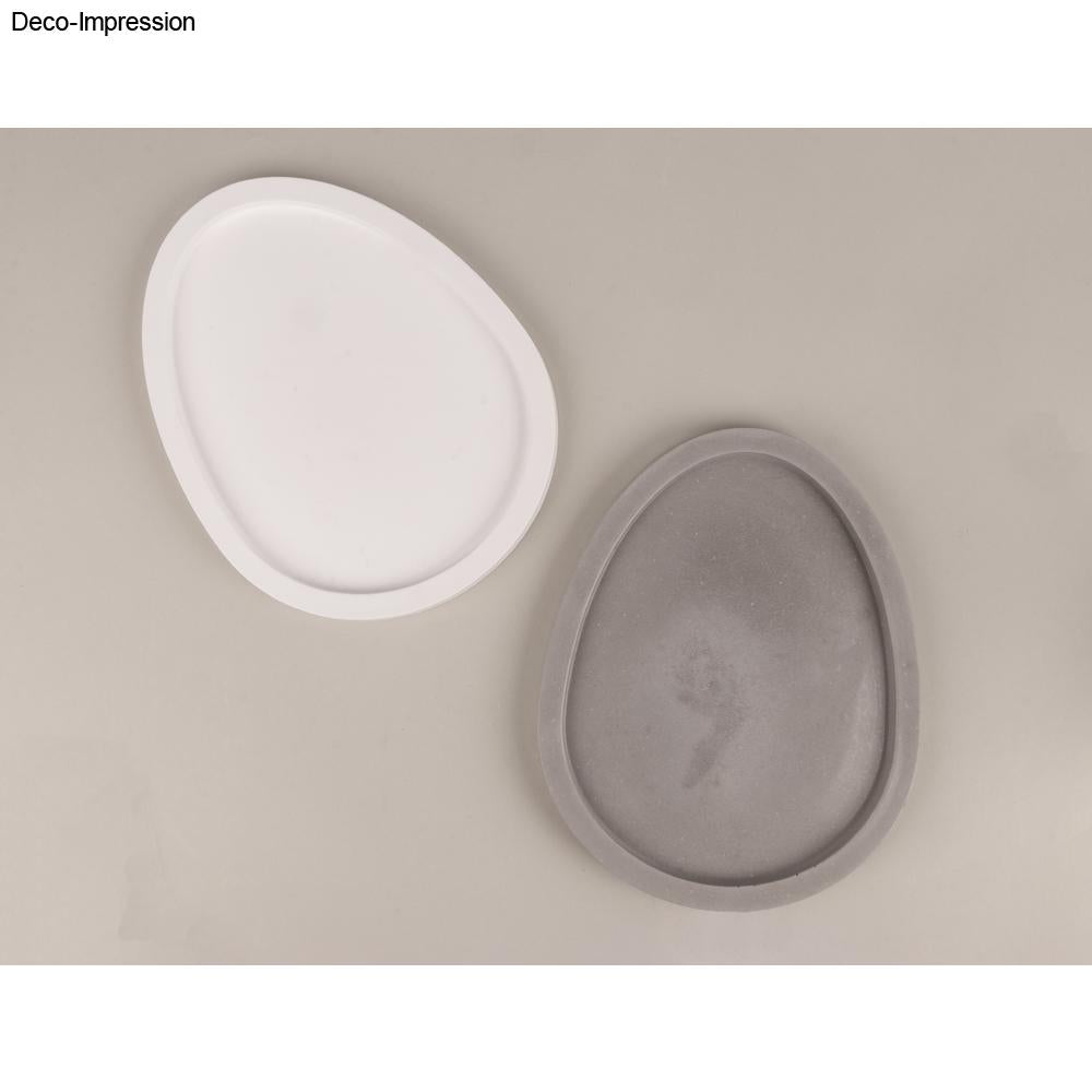 Gießform Dekoplatte PET Eiform