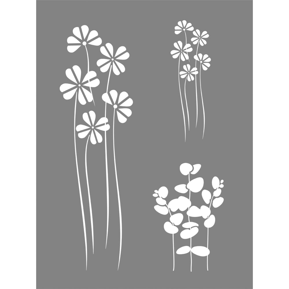 Schablone "flower mix"