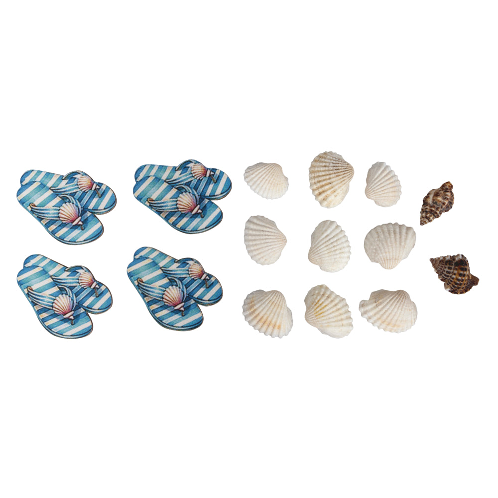 Streuteile Beachtime 2-4 cm mit Muscheln