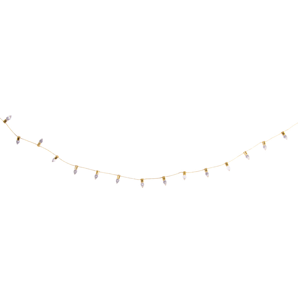 Edle Mini-Lichterkette in Gold – Stilvolle Deko für die Wichteltür (ohne Beleuchtung)