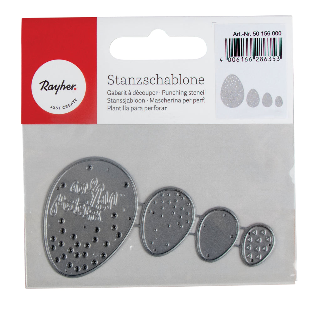 Stanzschablone 3 Eier