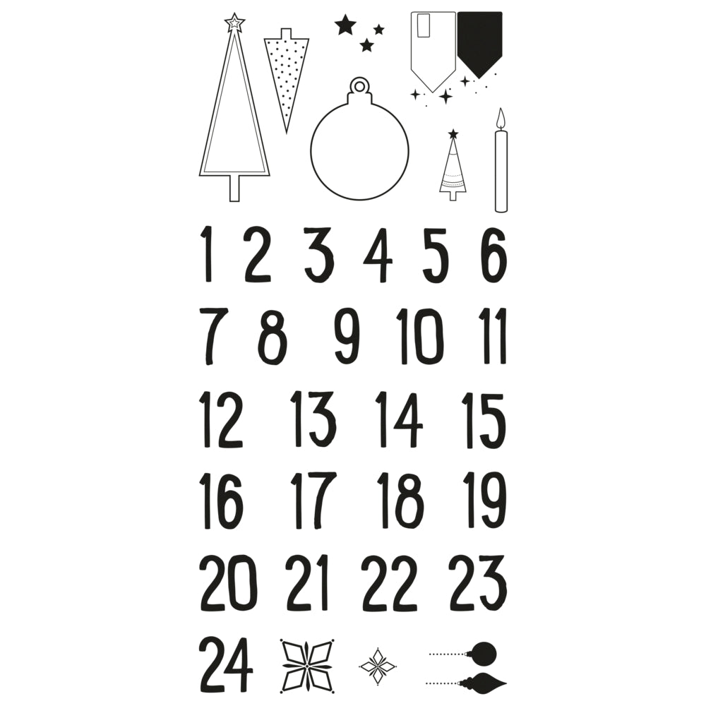 Clear Stamps Adventskalenderzahlen