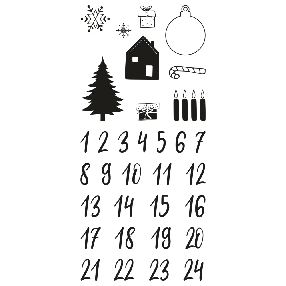 Clear Stamps Adventskalenderzahlen