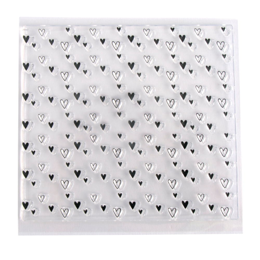 Siliconstempel Hintergrund Herzchen