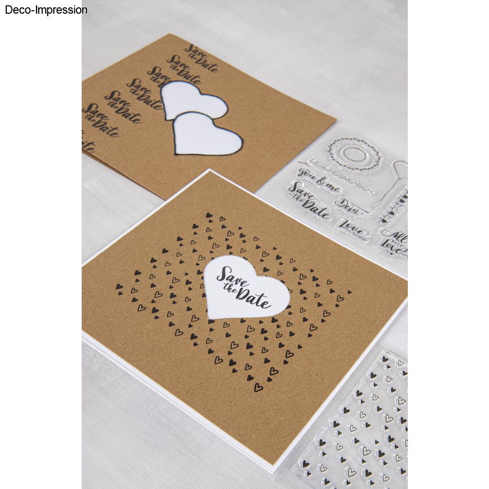Siliconstempel Hintergrund Herzchen