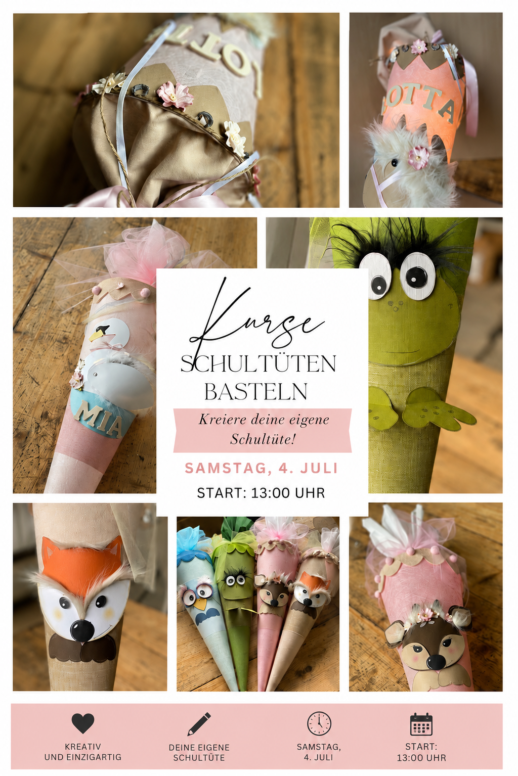 Workshop Schultüten basteln – Gestalte deine eigene Schultüte | Samstag, 4. Juli | 13:00 Uhr