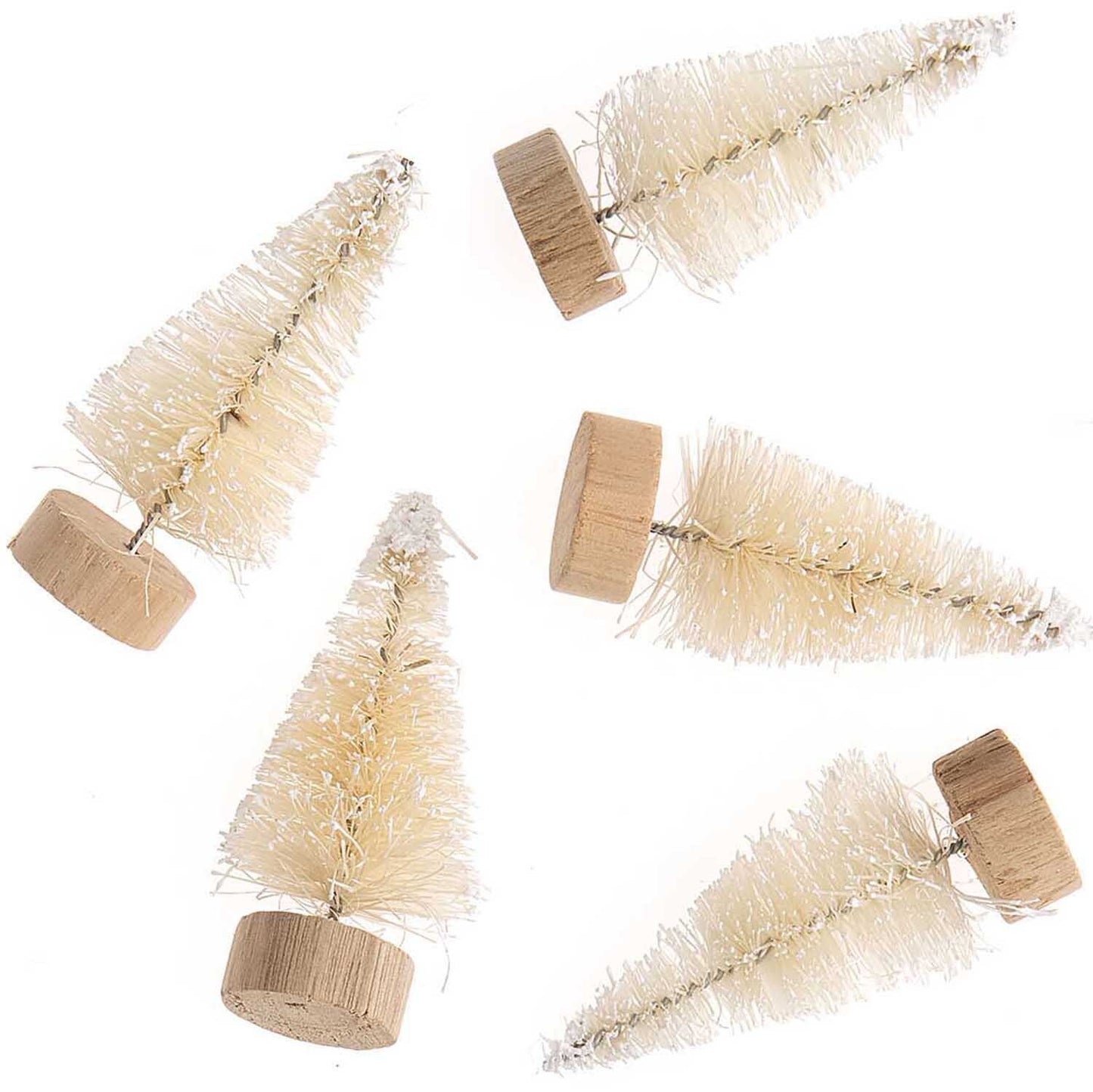 Tannen Miniatur natur mit Schnee 5 cm