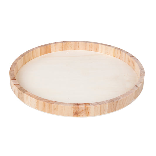 Holz-Tablett rund