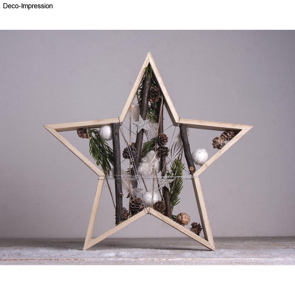 Holz Rahmen Set Stern