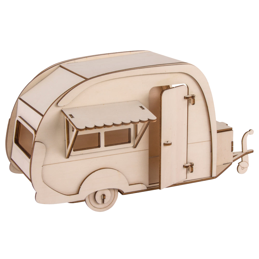 Wohnwagen Holzbausatz 3D