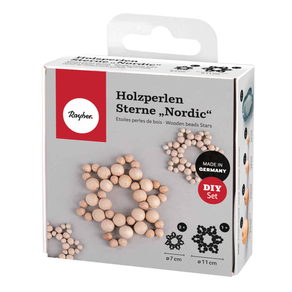 Holzkugelsterne Kreativset
