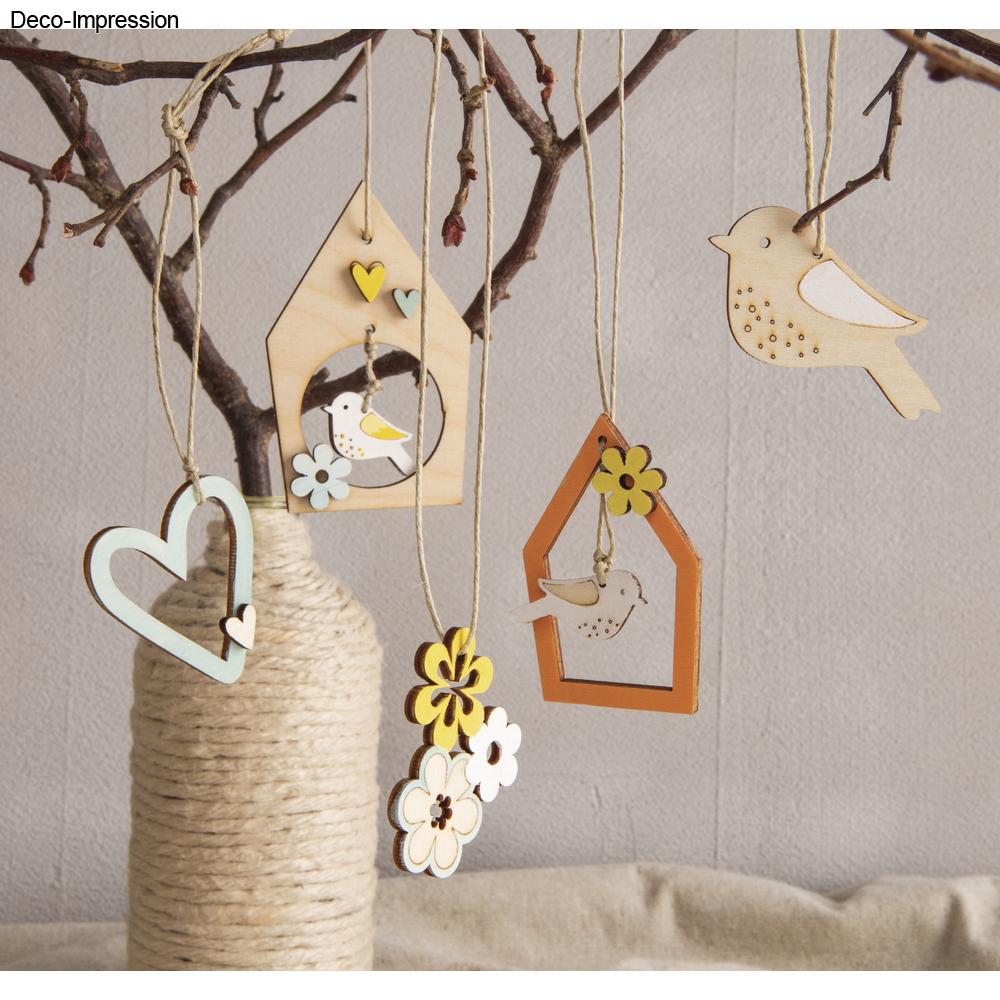 Holz Girlande Vogel & Co