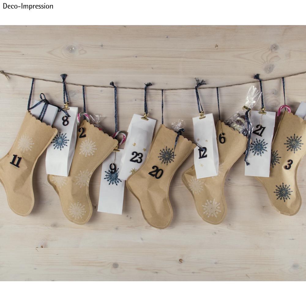 Papier-Weihnachtsstrümpfe