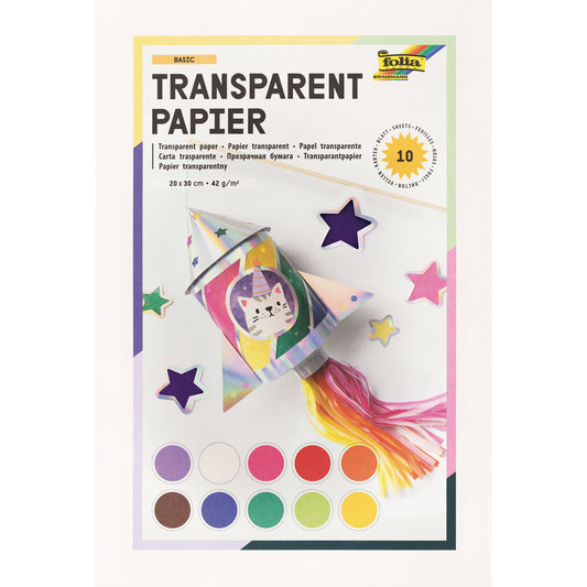 Transparentpapier 10 Farben