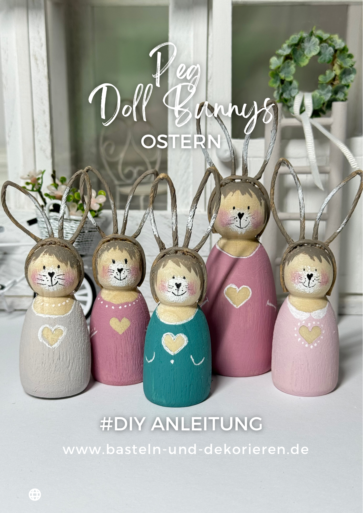 Holzpuppe zum Bemalen natur rund KLEIN