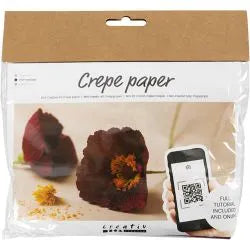 Mini Kreativ Set Krepppapier Mohn
