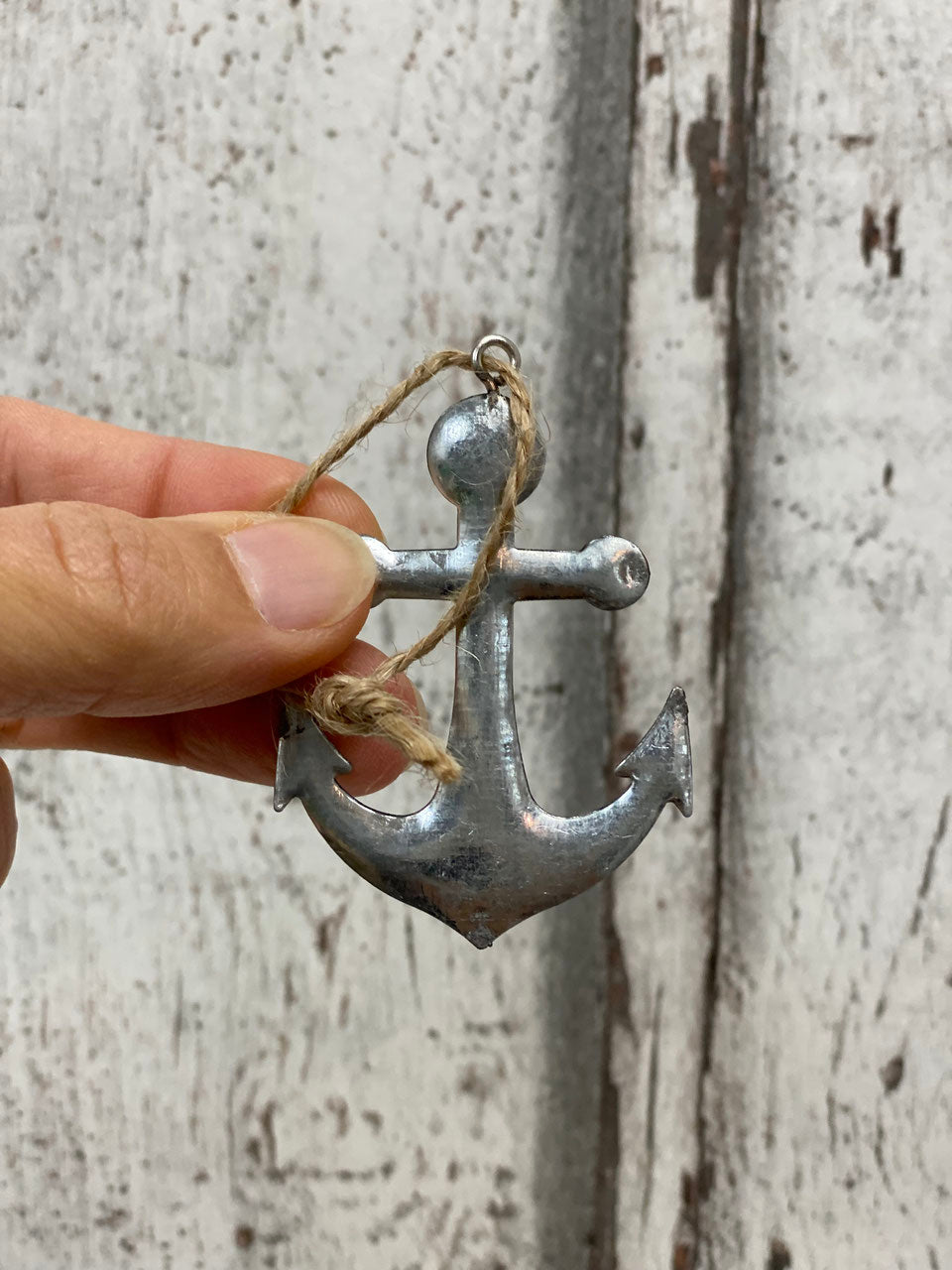 Anker mit Kordel Metall