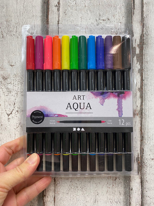 Aquarellfilzstifte 12 Stück Packung